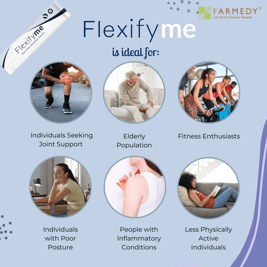 FARMEDY FlexifyMe : Joint & Bone Support Health Drink Immunity Boost